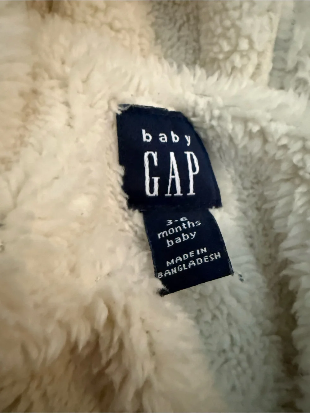 GAP Blue Quilted Lined Baby Romper with Hood